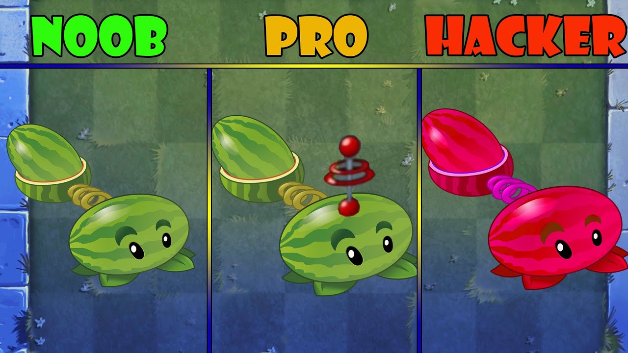 Plants Vs Zombies 2 - PvZ 2 Melon Pult Noob Vs Pro Vs Hacker