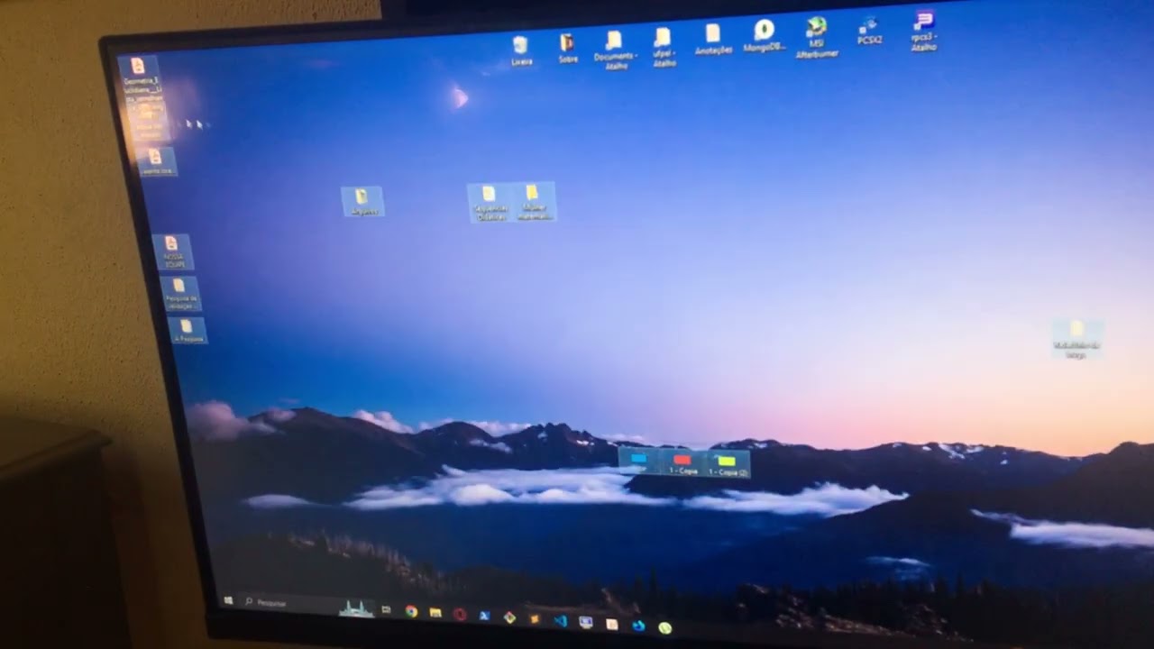 Defeito monitor Mancer Horizon Z3B, 21.5 Pol teste com fonte do modem Wi-Fi