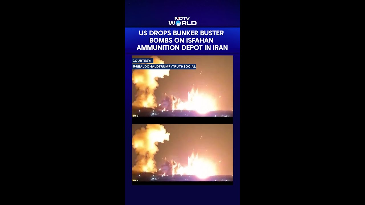 US Drops 900-Kg Bunker Buster Bombs On Iran's Isfahan