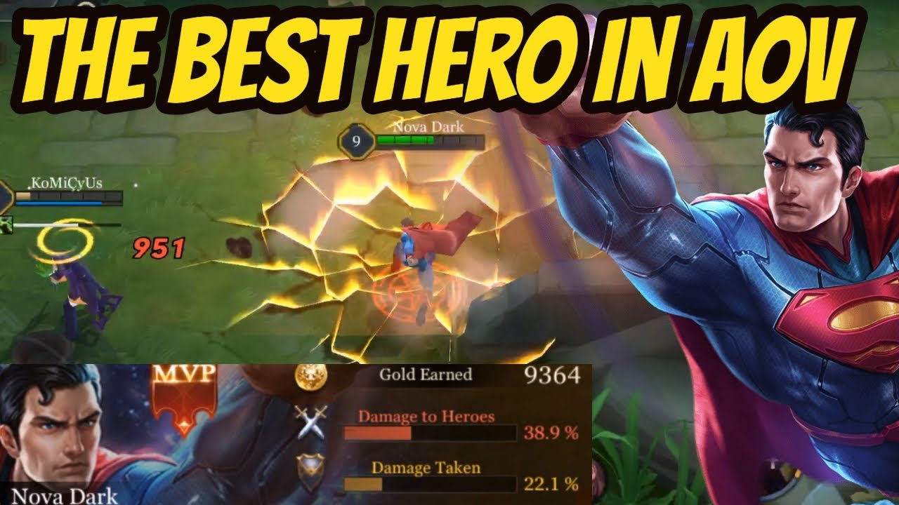 THIS IS WHY SUPERMAN IS ALWAYS BANNED | Arena of Valor Superman Gameplay.