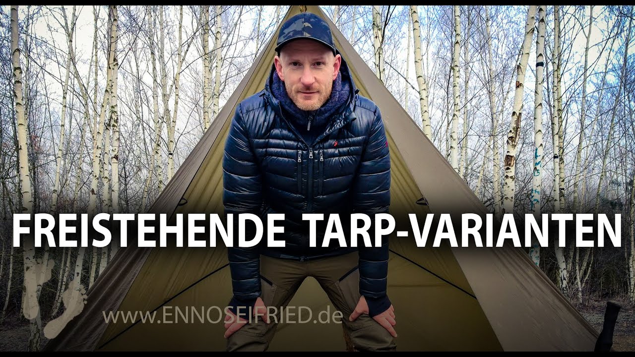 Freistehende Tarp Aufbau Varianten ohne Abspannung & Ridgeline #shelter #tipi #setup