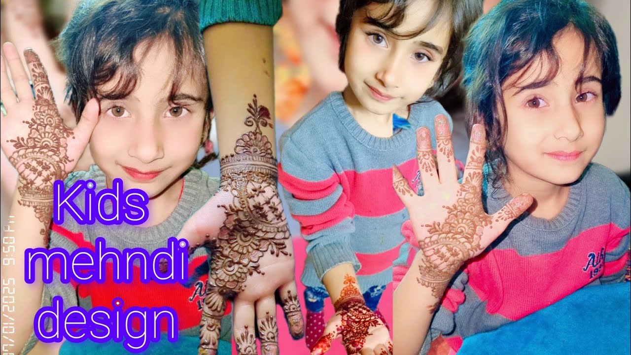 Stunning Trendy Kids Mehndi Design || Beautiful & Trendy  Mehndi Art for Kids || Trendy kids mehndi