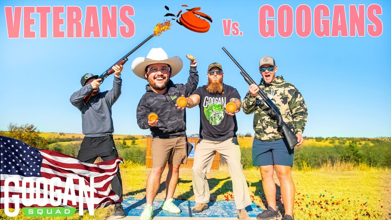 GOOGAN SQUAD 2v2 Skeet CHALLENGE! (Army Vets vs Googan)