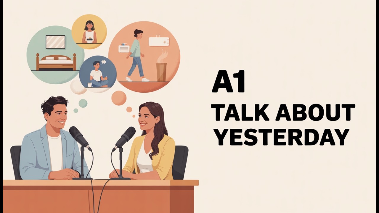 Talk about your day in the Past Tense | Your English podcast | Beginner A1 | Listening & Shadowing