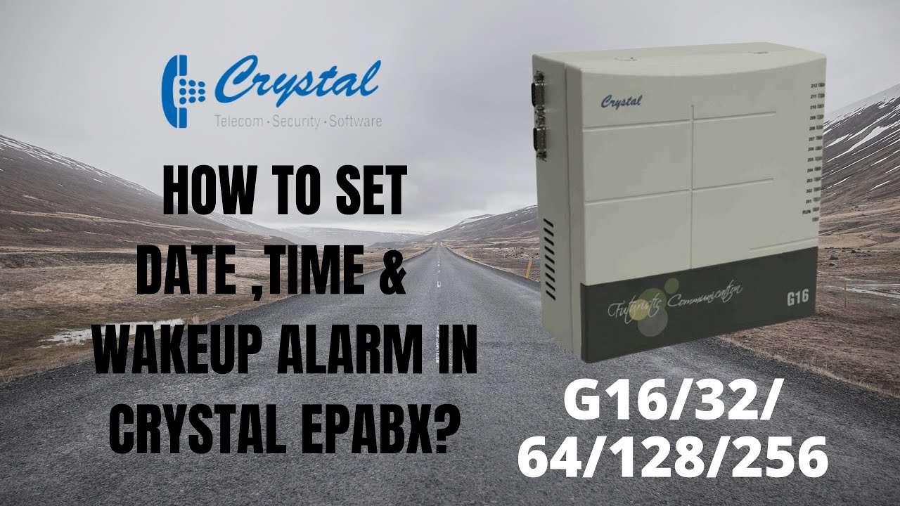 Crystal Intercom system How to set date and time for Multiple wakeup alarm G16/G32/G64