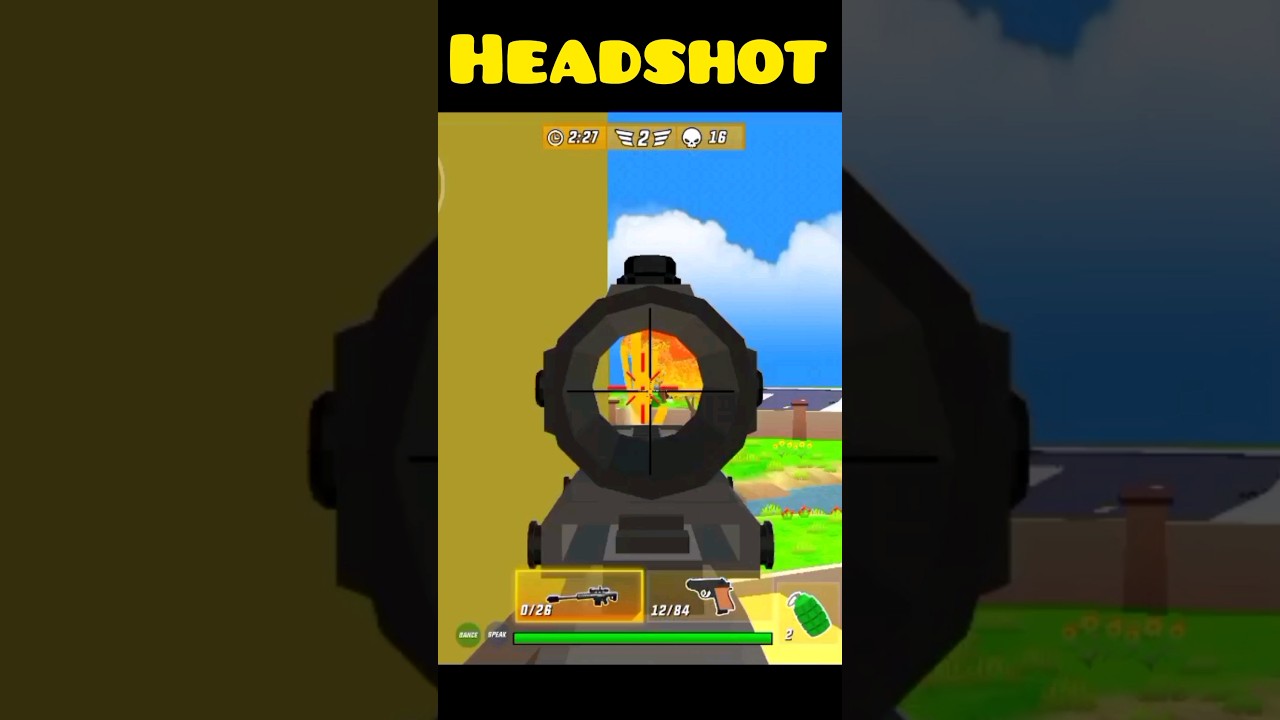 Multikill with sniper in dude theft wars !!😈!!