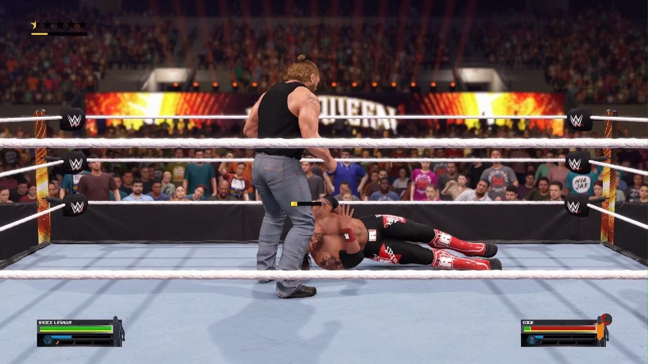 WWE 2K25 - Brock Lesnar vs Edge | Extreme Rules Match | PlayStation 5