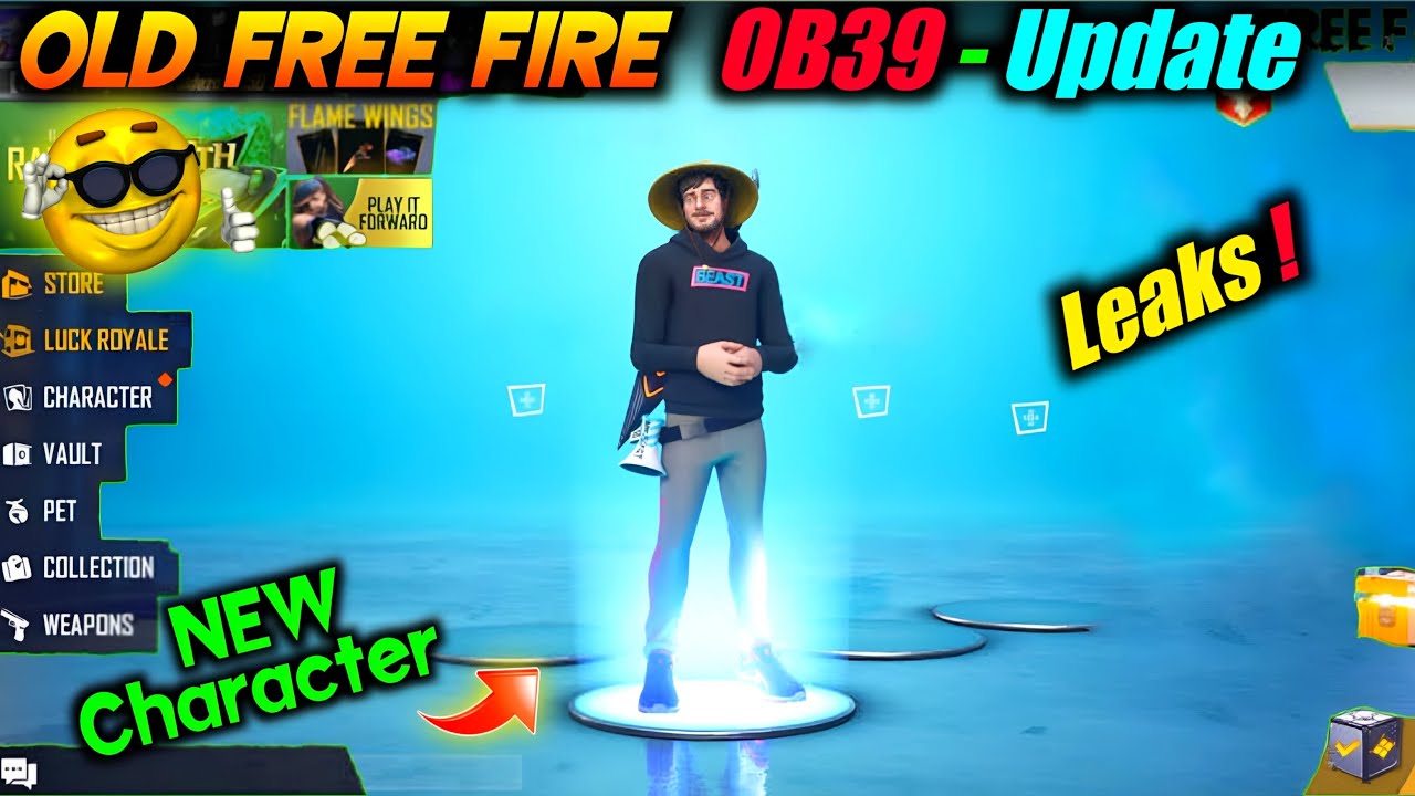 OLD Free Fire - OB39 Update Leaks 😲 New lobby | New Character | New Custom