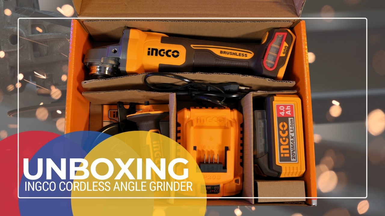 Unboxing and Initial Thoughts on the new Ingco 900W Cordless Angle Grinder