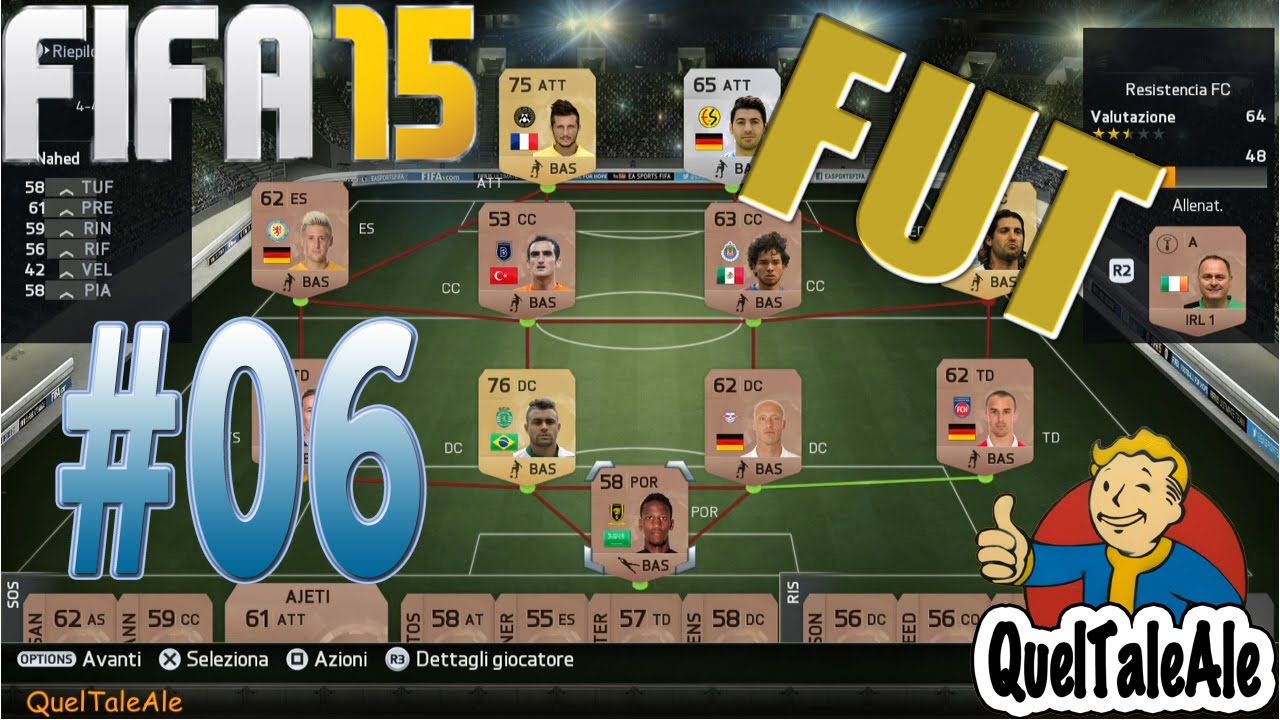 Fifa 15 Ultimate Team - Gameplay ITA - FUT Ps4 #06 - Sportiveggiante FC in azione