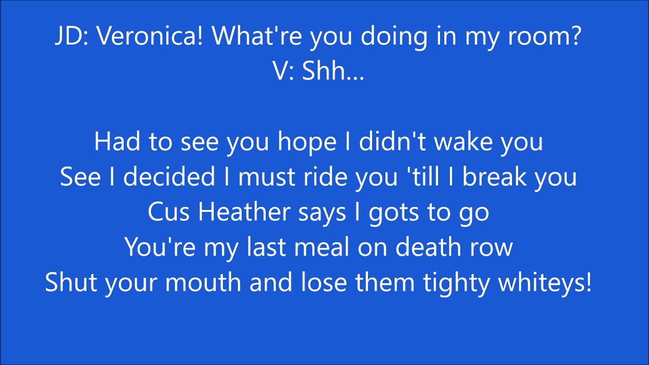 Dead girl walking: Heathers West End Cast Lyrics