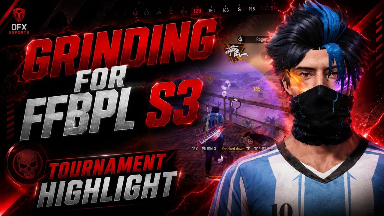 🔥 GRINDING FOR FFBPL S3 | OFX PUJON-X Tournament Highlights ⚡ Free Fire Bangladesh