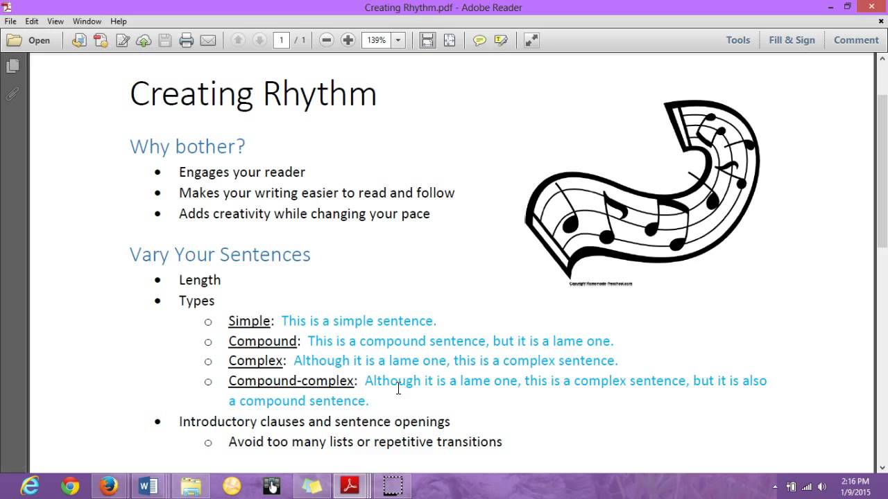 Creating Rhythm