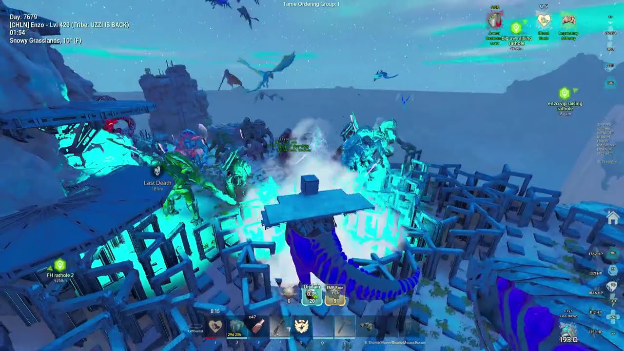 Ark Ascended 1x Defending Against EVERYONE