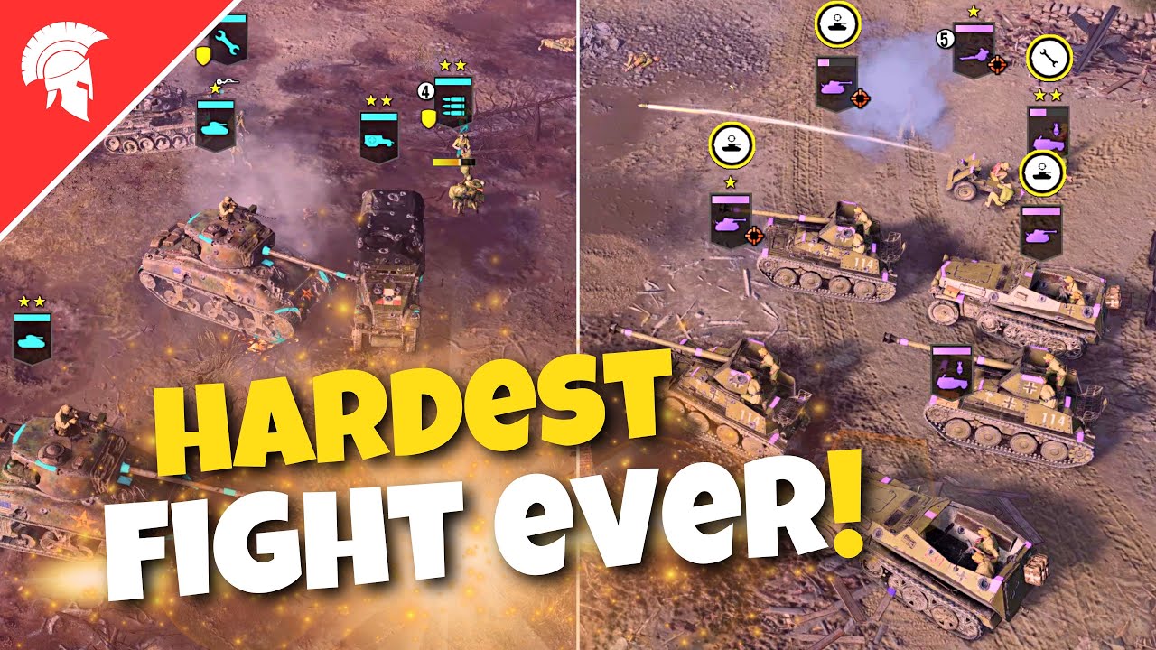 Company of Heroes 3 - HARDEST FIGHT EVER! - US Forces Gameplay - 4vs4 Multiplayer - No Commentary