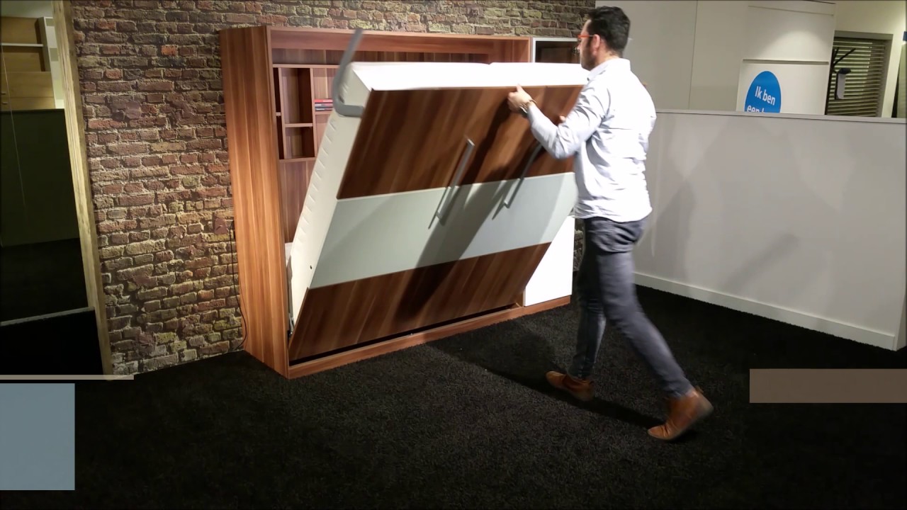 De Milano van Nehl kan het! Een 179cm hoog opklapbed met toch een bed van 205cm!