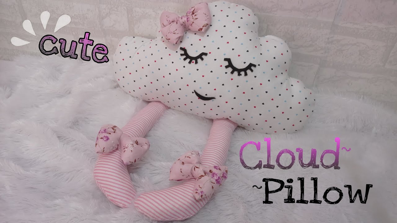 DIY Cute Cloud Pillow | Bantal Awan Shabby tanpa Mesin Jahit | Boneka Awan Home Decor