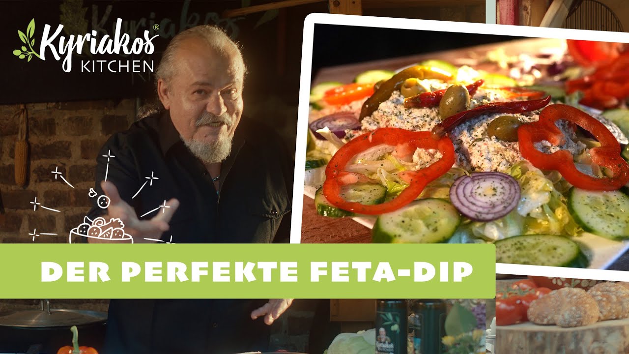 Griechische Feta-Creme - So gelingt der perfekte Feta-Dip | Kyriakos Kitchen
