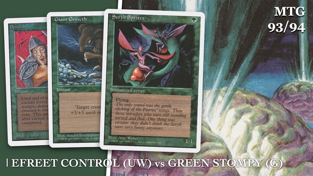 UW Efreet Control против Green Stompy | Старая школа Magic the Gathering (MTG) | 524