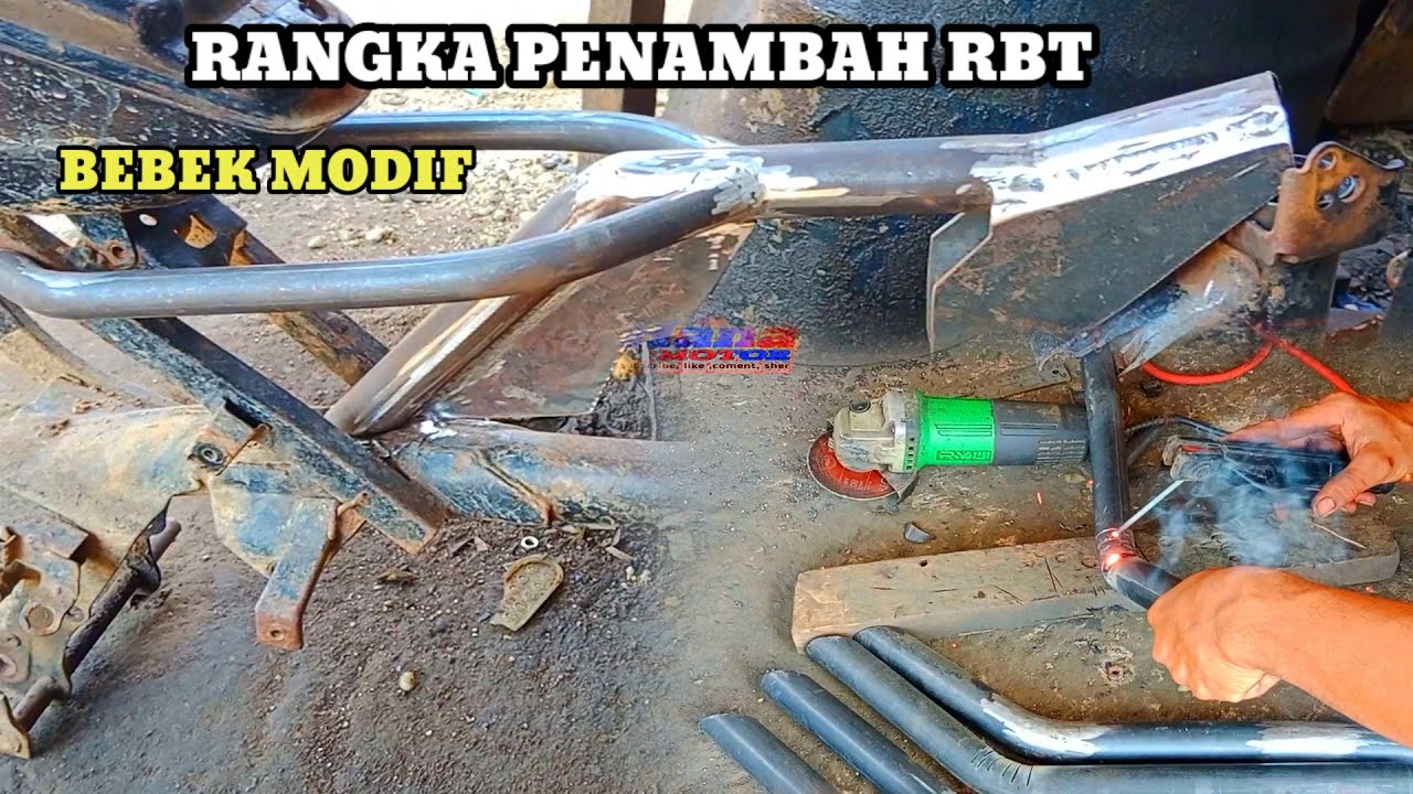 PEROSES PEMBUATAN RANGKA TAMBAHAN RBT BEBEK MODIF