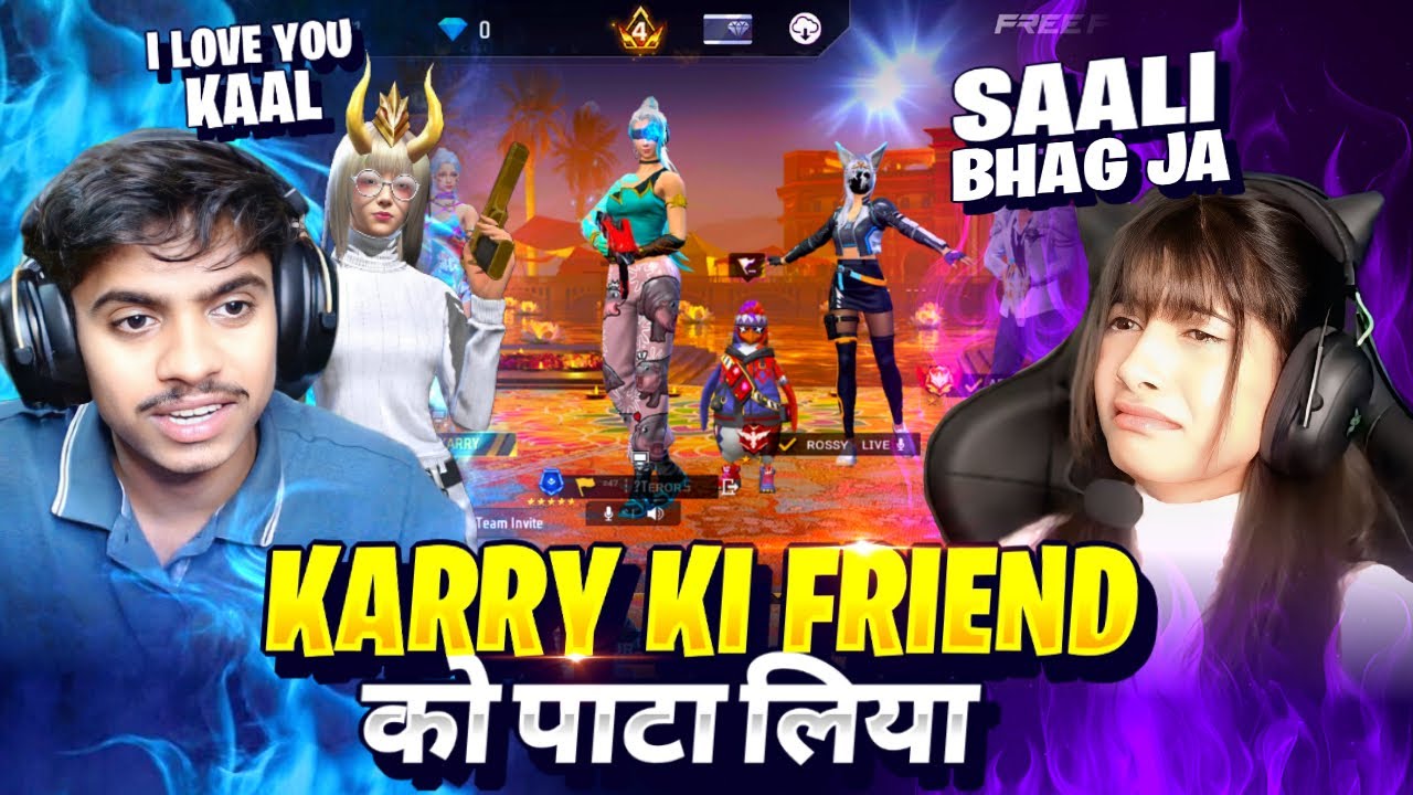 CUTE V BADGE GRIL STREAMER VS KAAL YT ON CS RANKED 😱 1 VS 4 👿  GARENA  FREE FIRE
