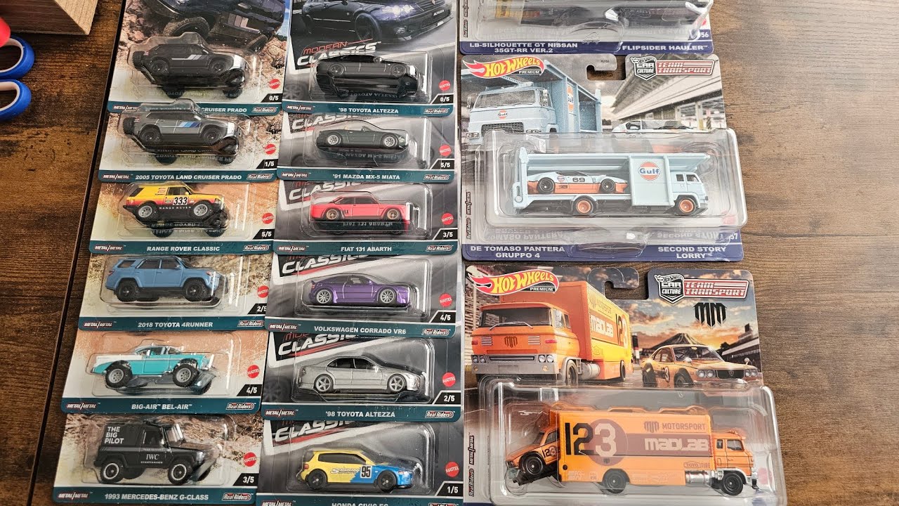 Unboxing 2023 Hotwheels car culture factory set