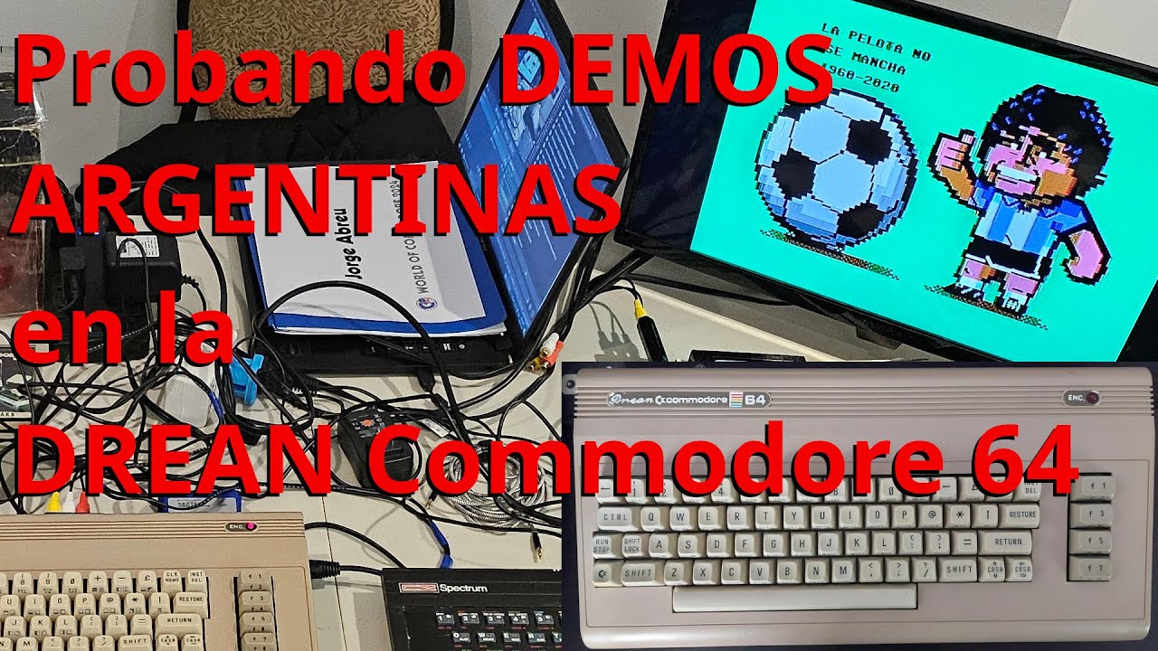 Probando DEMOS ARGENTINAS en la DREAN Commodore 64 (y otras cosas) #retro