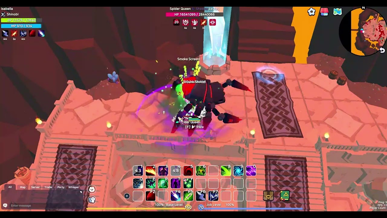 SpiritVale - Shinobi 2.0 - Physical Limit break vs Spider Queen