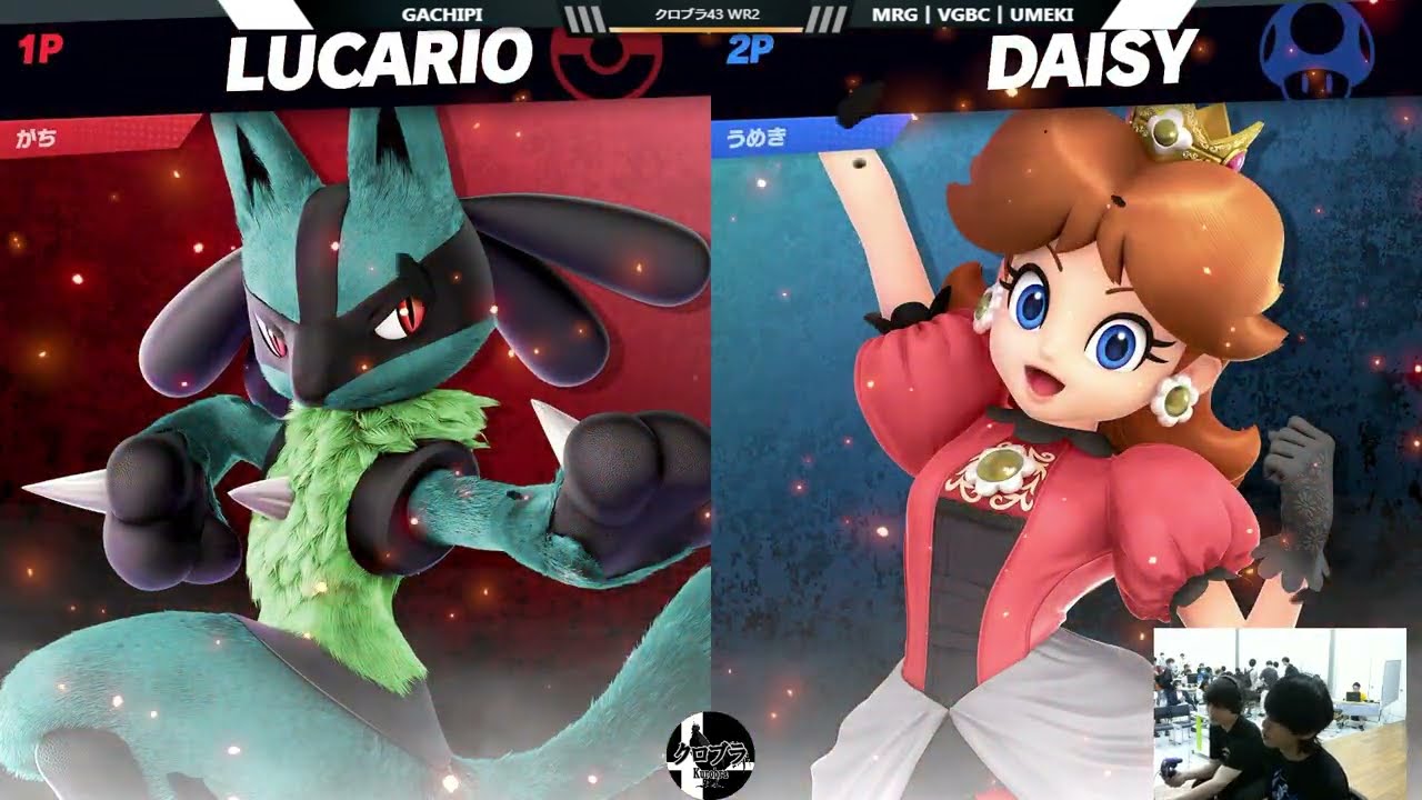 クロブラ43 スマブラSP WR2 Gachipi （ルカリオ） vs MRG｜VGBC｜Umeki （デイジー）