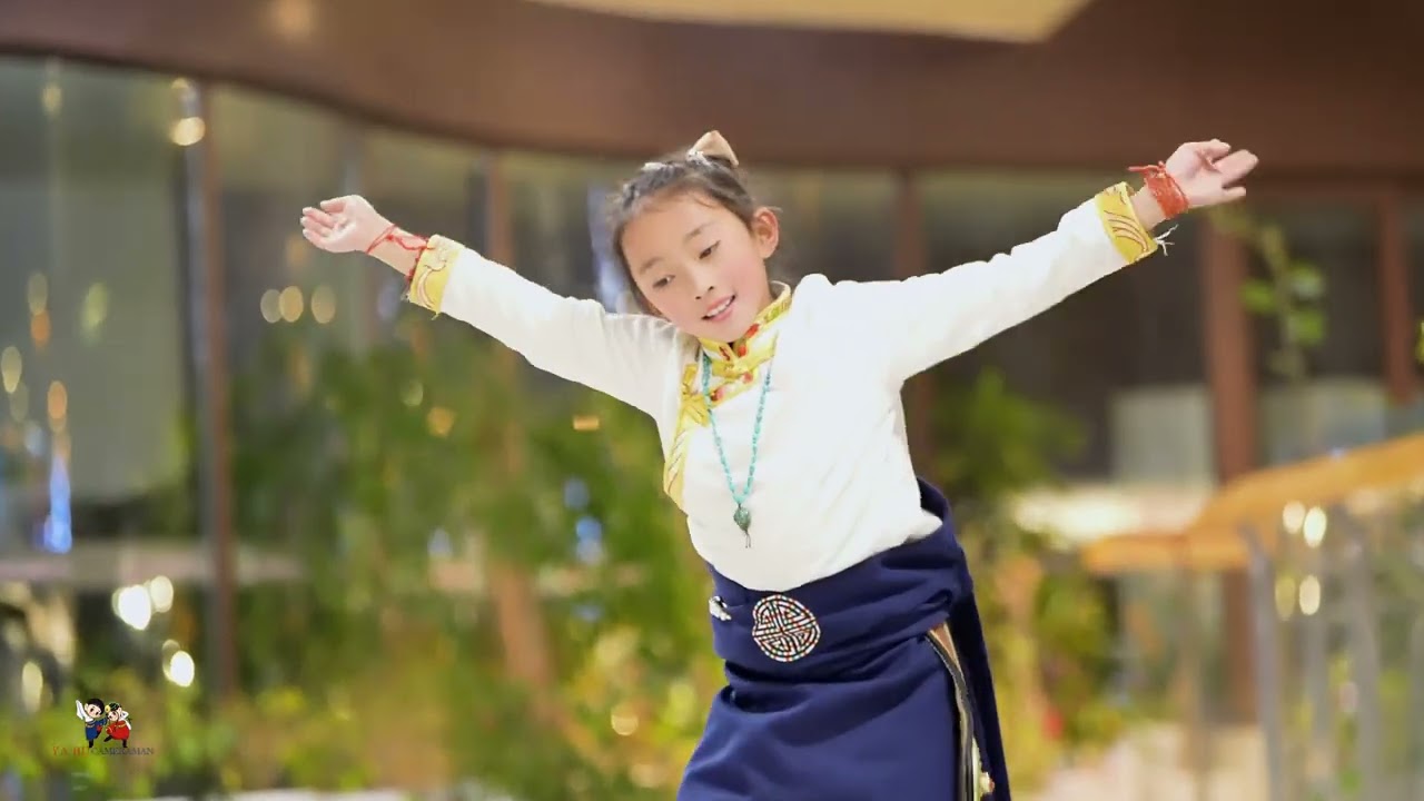 小精灵曲张措跳经典藏族舞《阿庆塘》💖 💖 Tibetan dance 💖  tibetan guozhuang dance💖tibetan song💖