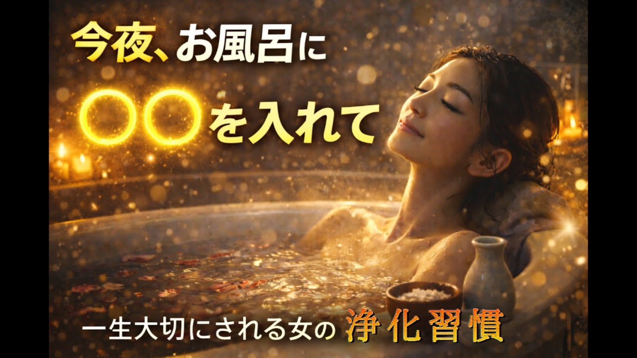 ※今すぐお風呂に「これ」を入れて。一生大切にされる女性が密かにやる究極浄化術