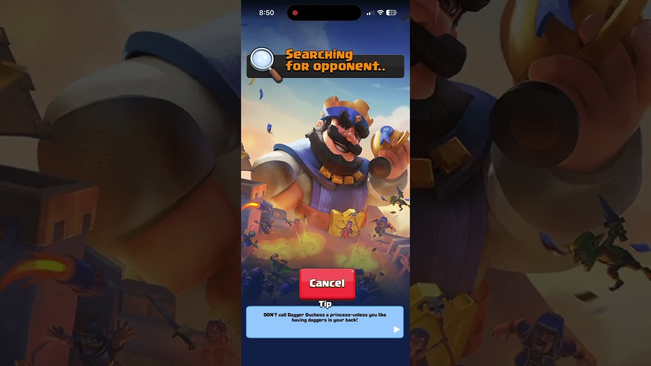 Playing the new chaos mode in Clash Royale until I lose