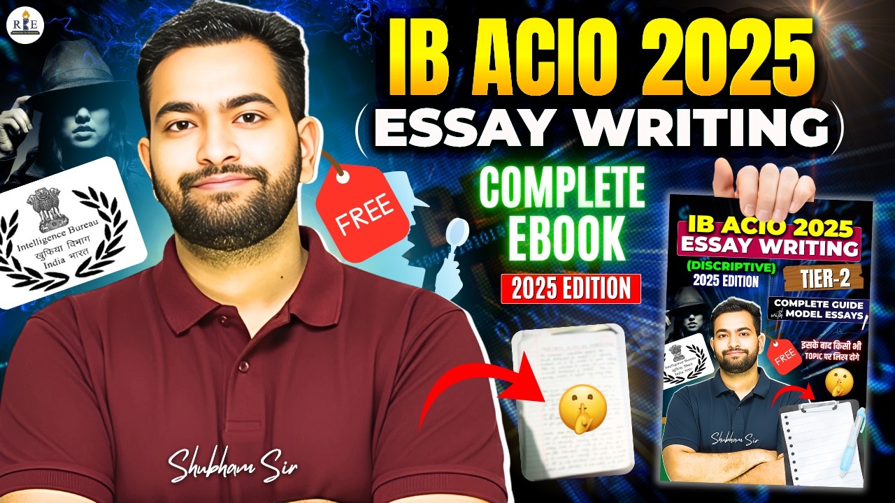 🎯 IB ACIO 2025 Tier-2 Complete Preparation – FREE by Shubham Sir! 🇮🇳