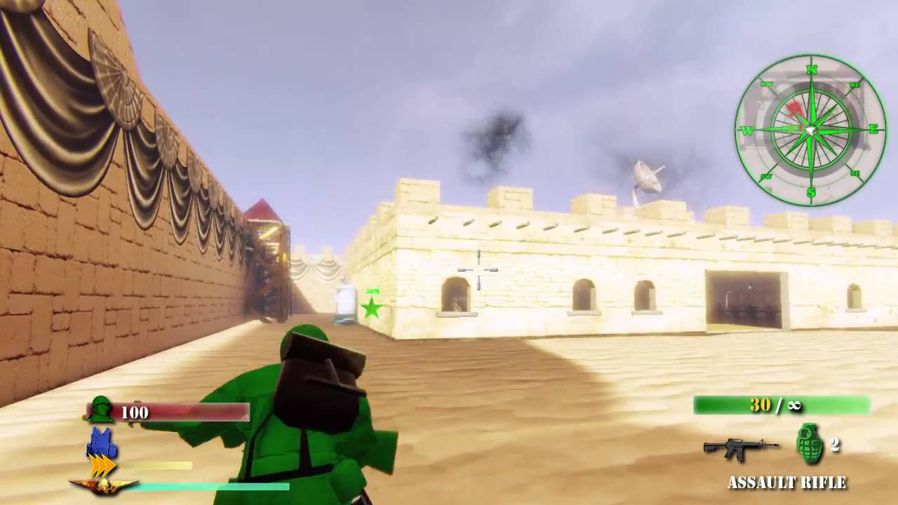 Army Men III Walkthrough: Mission 0-"Outpost Invasion"