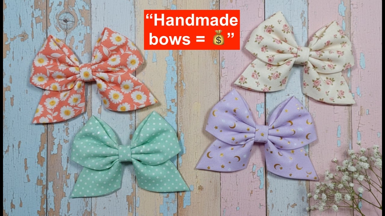 How to Make Bow Hair Clip | Easy DIY Hair Bows Tutorial