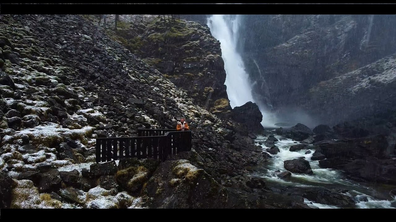 Dji Mavic Mini - Winter, The waterfalls of Norway