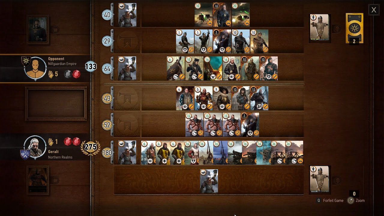Gwent, every deck on hard difficulty - the Witcher 3