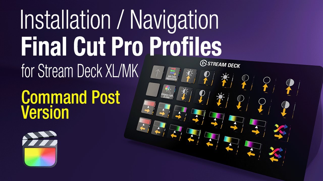 Установка и навигация по Final Cut Pro Command Post