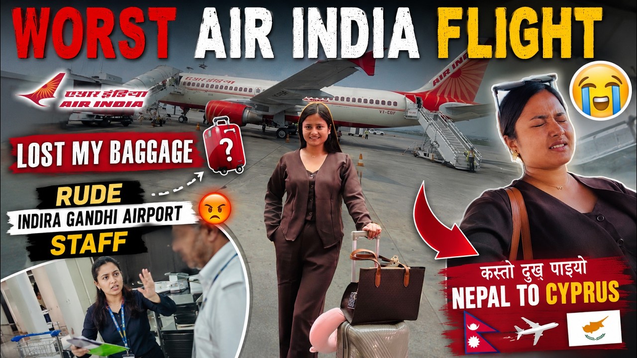 😭 Cyprus Jada Mero Bag Harayo! Air India Le Bigaryo Mero Trip 😡 | Nepal to Cyprus Vlog