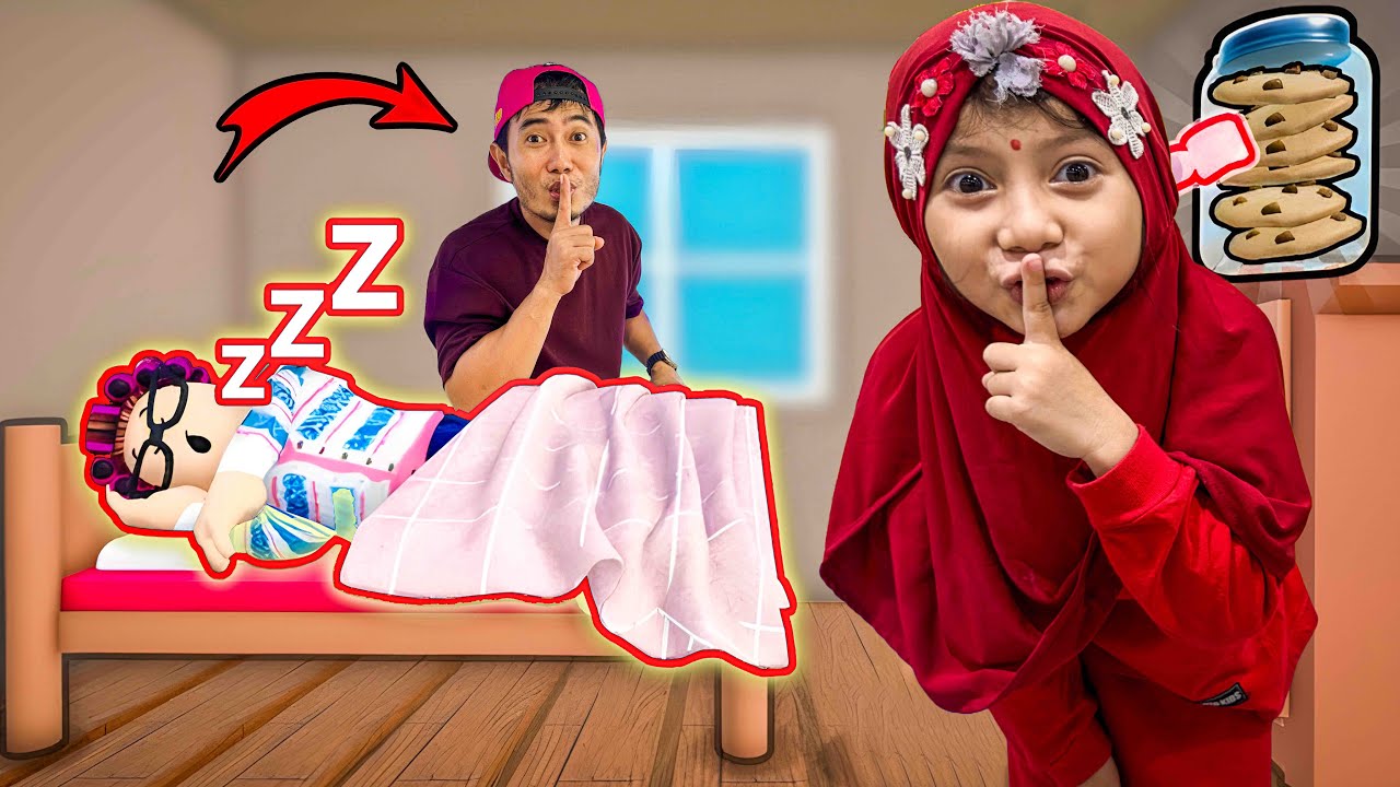 AQILA AMBIL COOKIES NENE SAAT NENEK TIDUR | ROBLOX INDONESIA