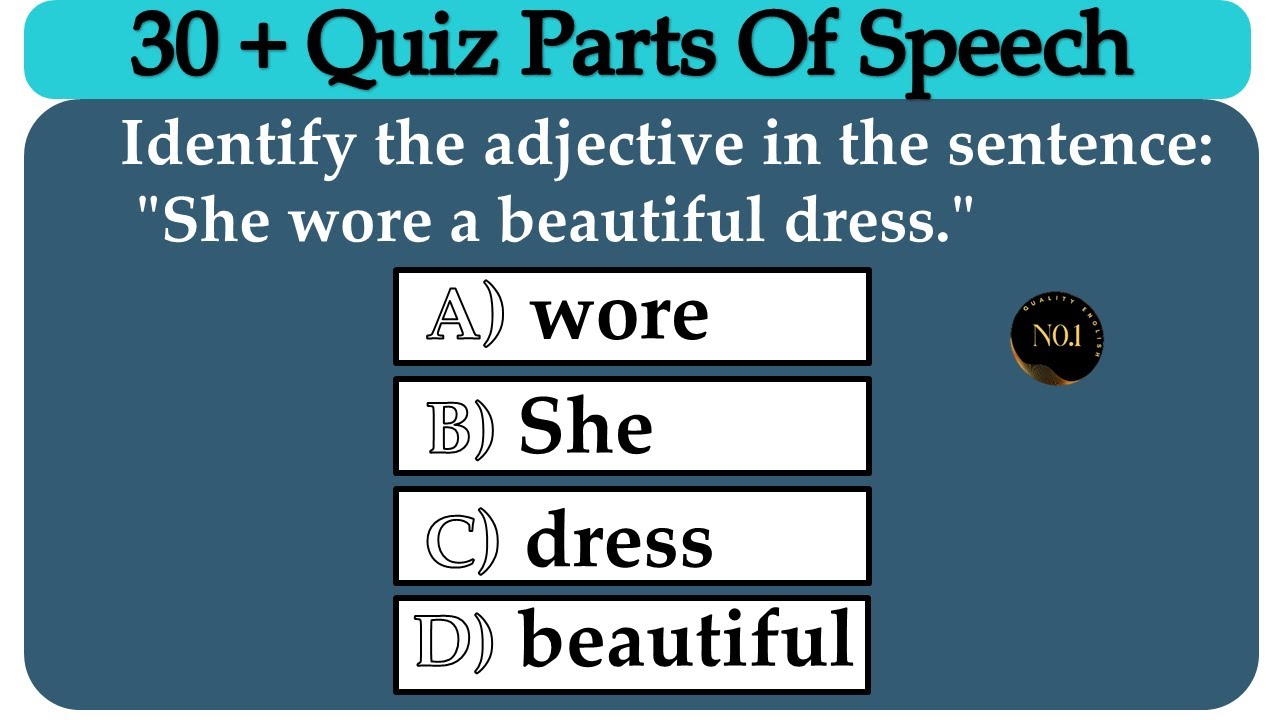 30 + English Grammar Quiz | All Parts of Speech mixed test | Test your English| No.1 Quality English