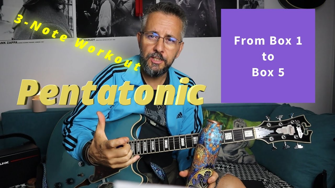 Pentatonic 5 Shapes + 3-Note Groupings | Guitar Lesson for Creativity & Phrasing