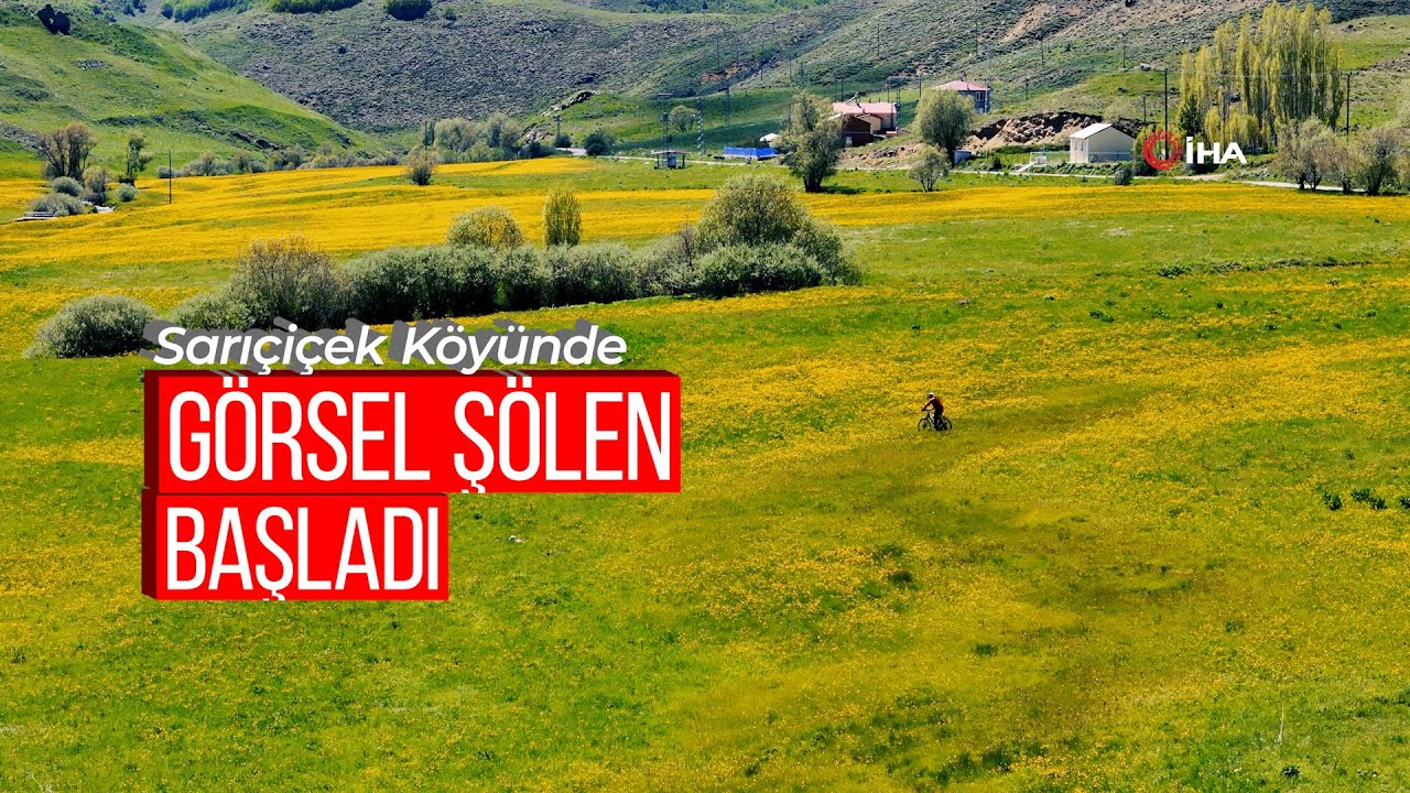 Sarıçiçek Köyü'nde 20 günlük doğa şöleni başladı