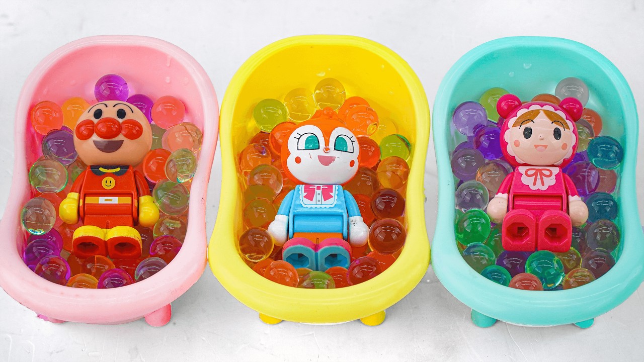 90 Minutes Satisfying with Unboxing Anpanman Bathtub Toy Set ASMR | アンパンマンのおもちゃまとめ大全
