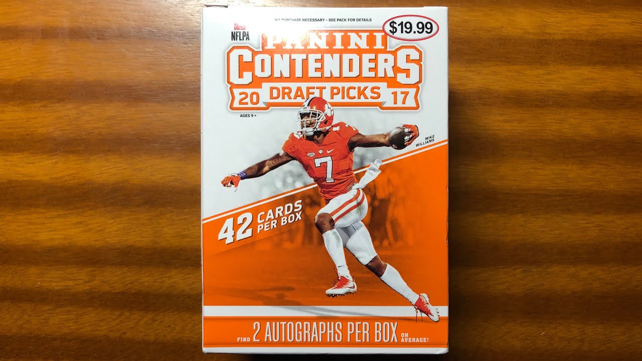 2017 Panini Contenders Draft Picks Football Blaster Box Break!! INCREDIBLE BOX!!