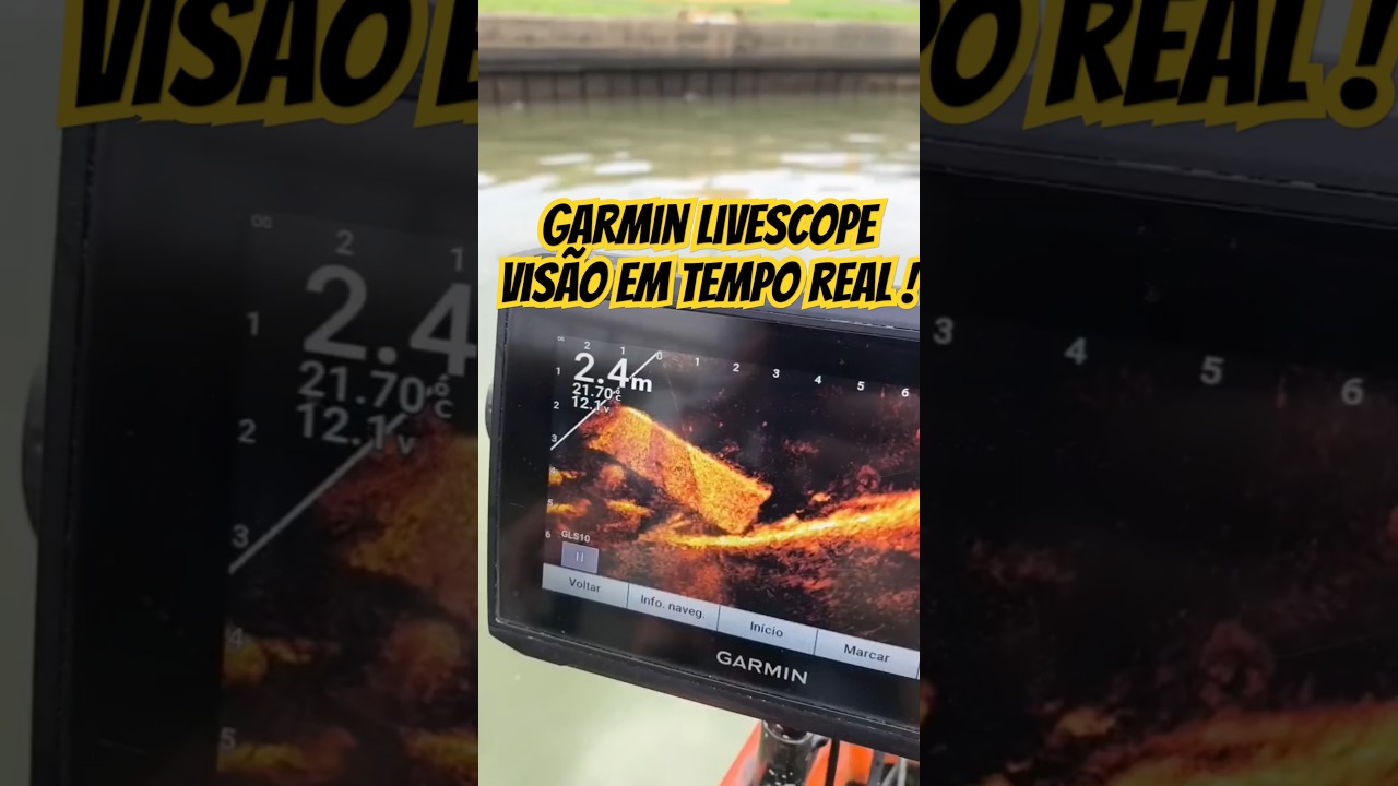 SONAR GARMIN LIVESCOPE/ CAIAQUE ARK1290/PESCARIA ROBALO/TAINHA #pescaria #fishing #bait #pesca
