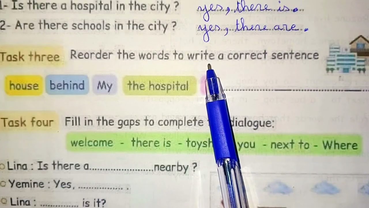 موضوع نموذجي فيي الانجليزية للسنة الخامسة ابتدائي الفصل الثاني 