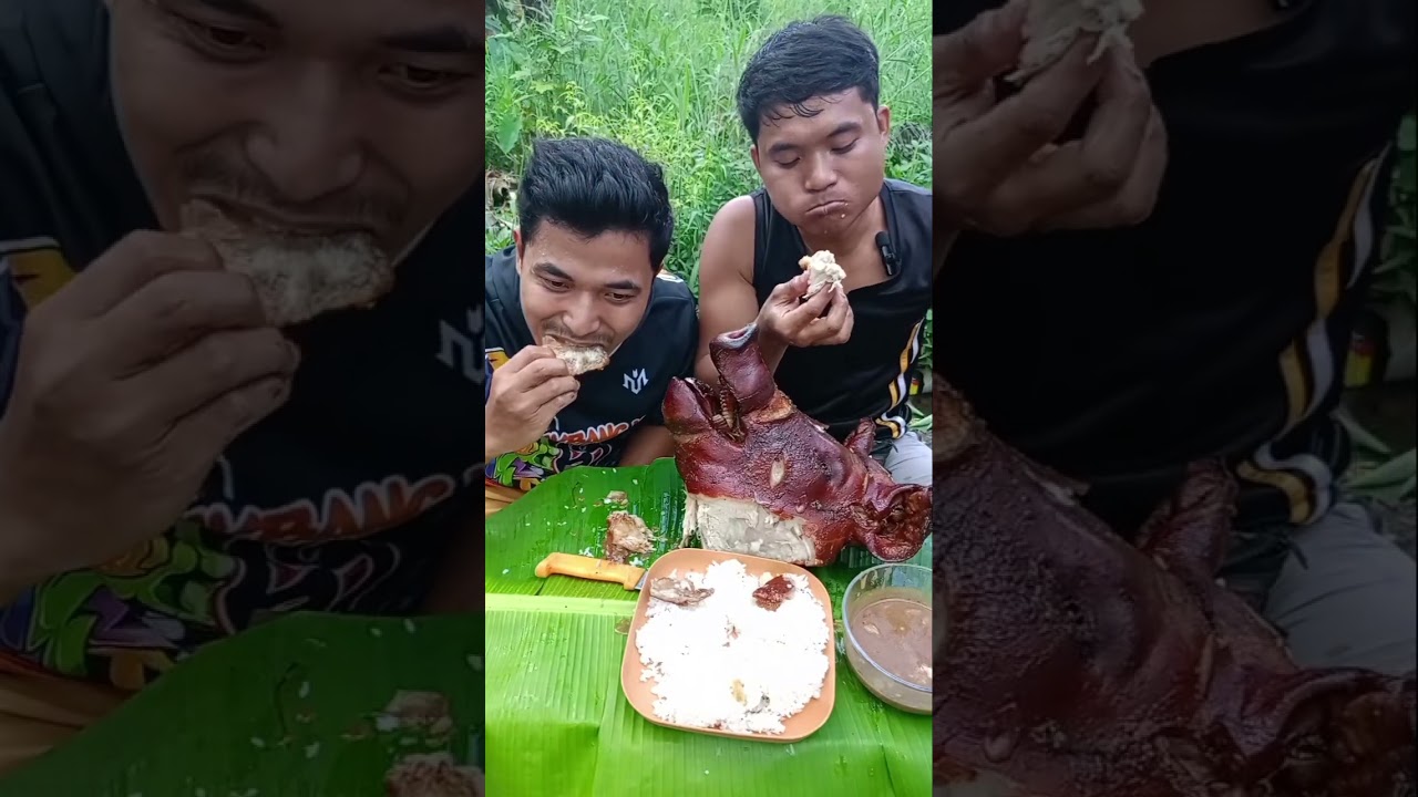 Ep#44 Mukbang Letchon Ulo ng Baboy subrang Crispy 🐖😋#kamukbangvlog #boytigasvlogger
