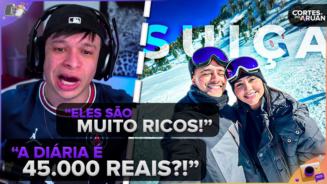 ARUAN REAGE: VLOG NA SUIÇA: Primeira vez na NEVE! | ft. Tainá, Gabepeixe e Fer (LOUD CORINGA)