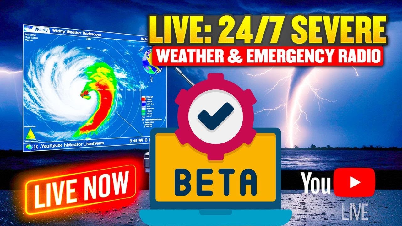 LIVE 24/7 Global Weather Radar + Emergency Radio Network #live